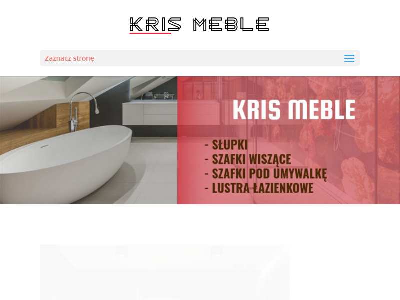 KrisMeble - Tutaj kupisz meble łazienkowe Oristo!