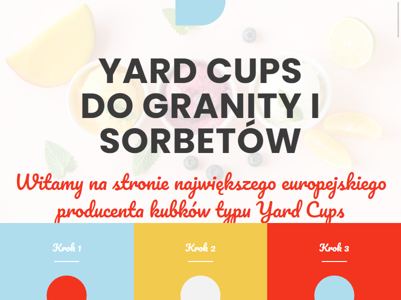 Sweet World - wytwórca kielichów Yard Cups do granity