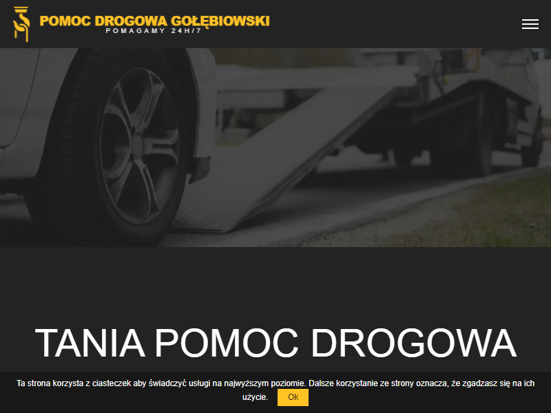 Laweta dla motocykli proponowana przez markę POMOC DROGOWA GOŁĘBIOWSKI 